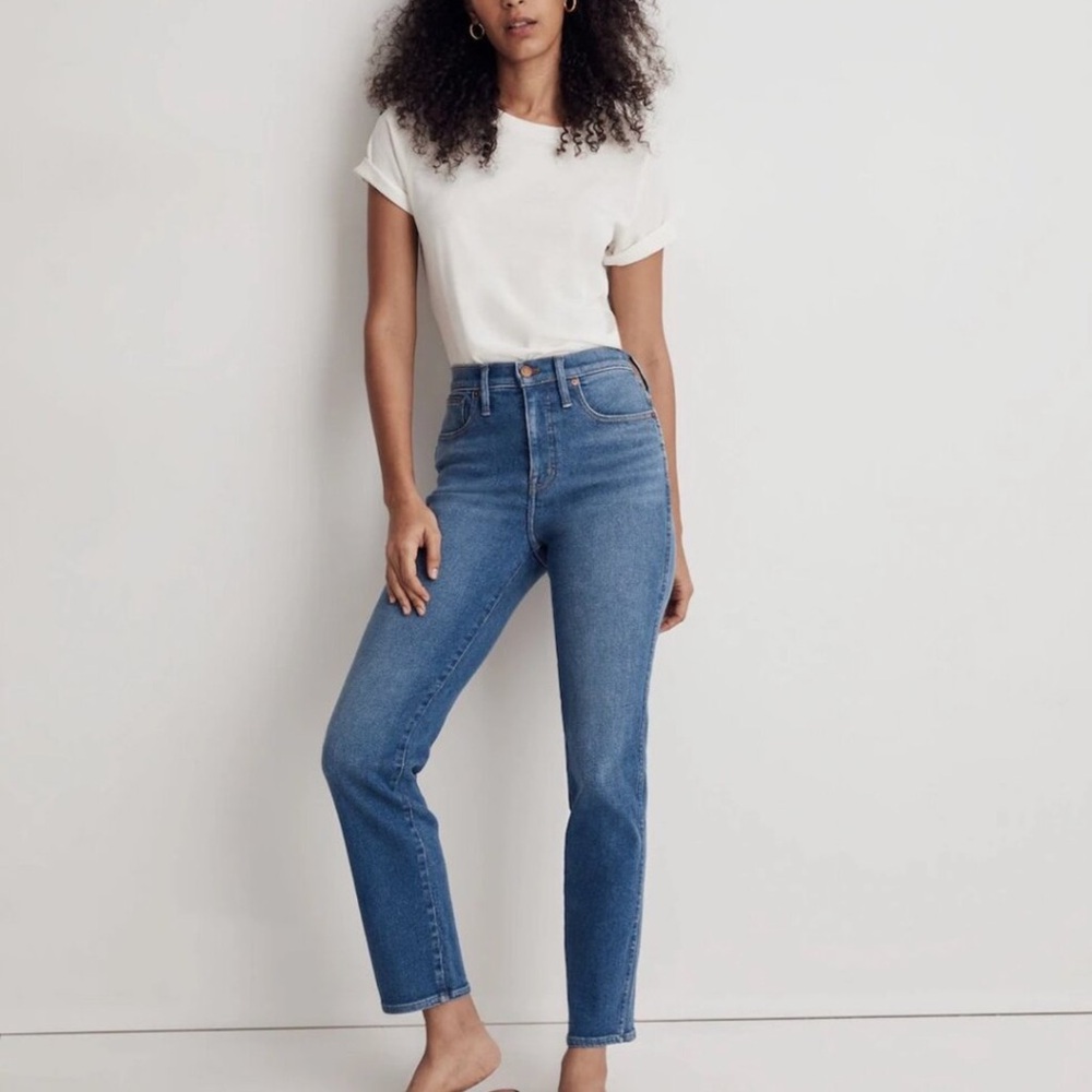 VTG Madewell Stovepipe Jeans Sz 27 tear in backside